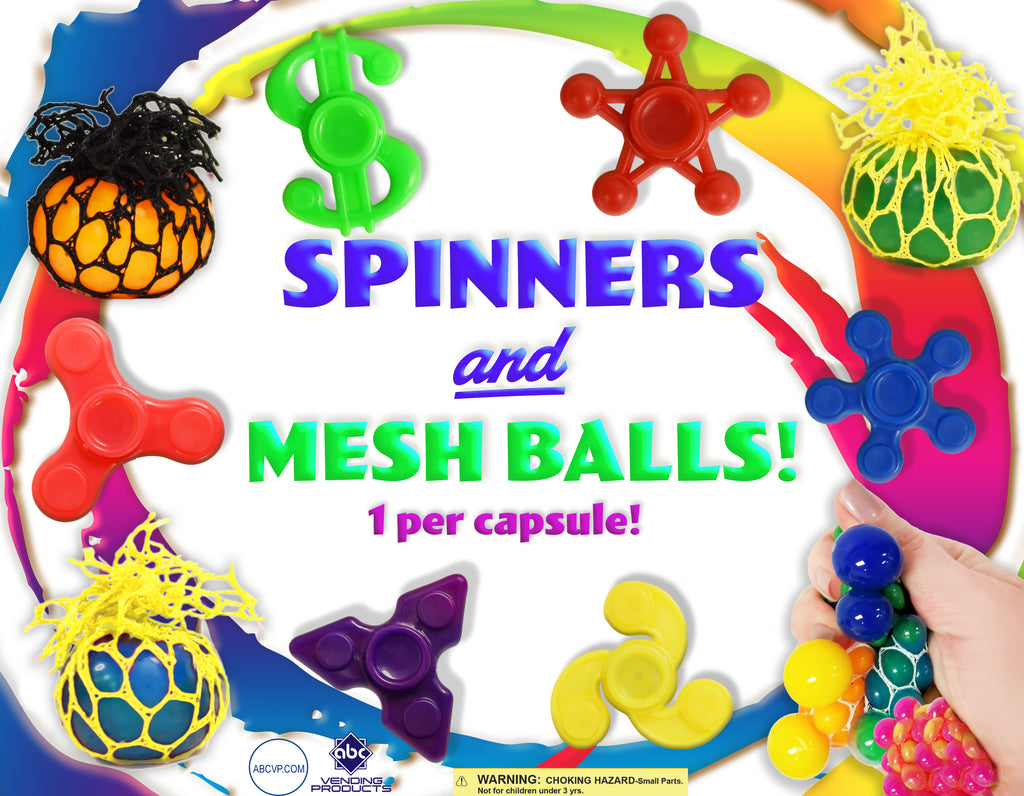 New! Mesh Balls & Fidget Spinners!