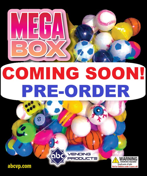 1" MEGA BOX SELF VEND TOYS - 250 COUNT