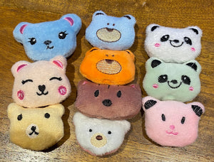 Animal and Cat Face Mini Plush - 100 Count