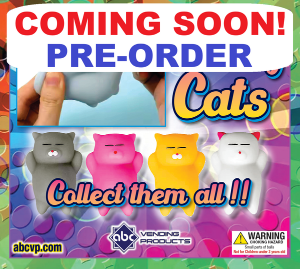 2" SQUISHY CATS - 250 COUNT