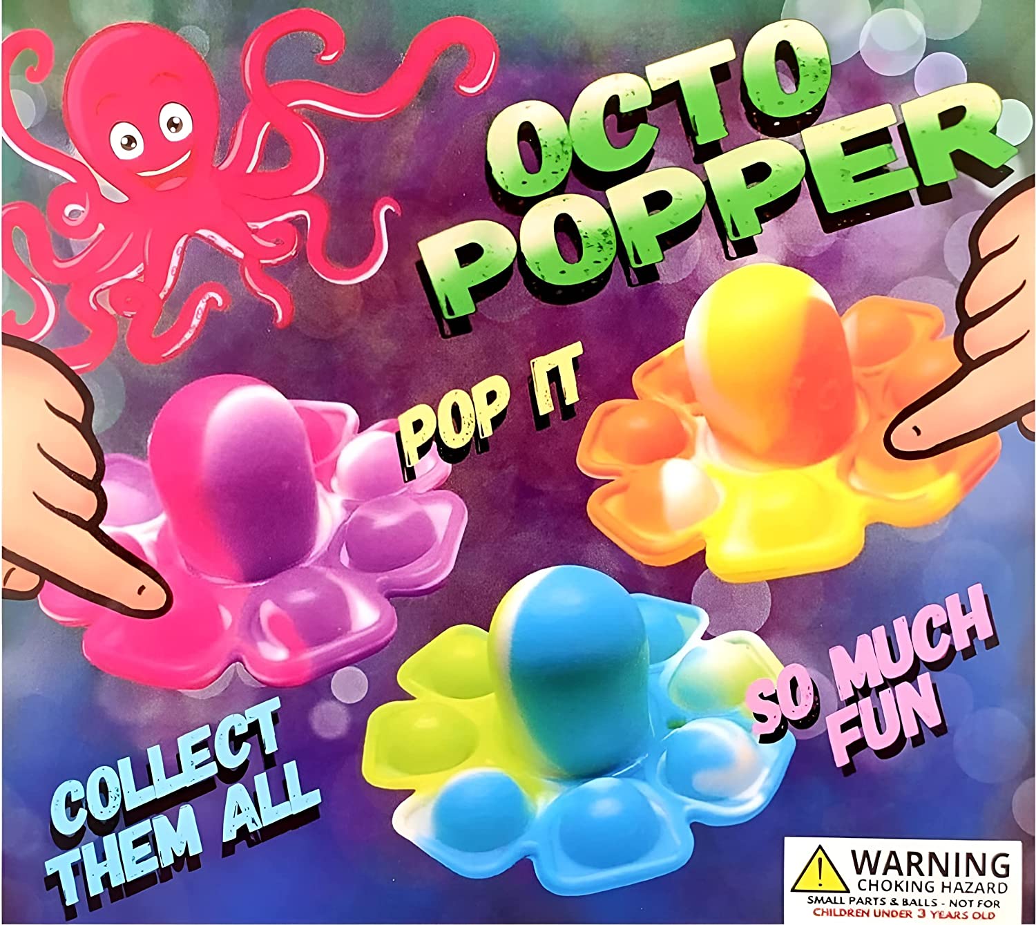2" Octo Poppers with Bubble Tentacles - 250ct